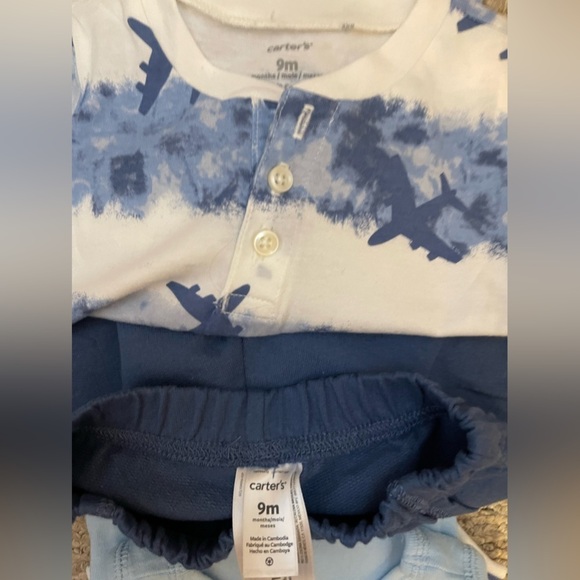 🆕 Carters | (7) piece summer boy blue theme lot | 6-9 mo - Picture 4 of 14